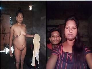 Sexy Desi Wife Bathes in Her Husband's Captivity
