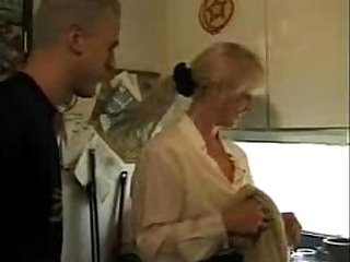 XXX Homemade German video Hot mom takes son and his friendXXX